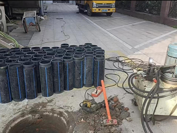 津市PE置换管厂家 DN315置换管 非开挖管短管置换
